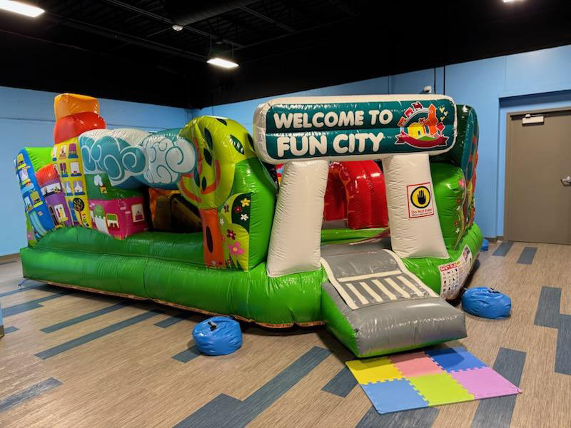 Bouncyland is a Family Activity Entertainment Center For Kids & Children in Muncie, Indiana! Features 15 bounce houses, toddler zone play area, arcade, birthday party hosting, My Plushy Pals where you can create your own stuffed animal, and concessions & dining! There's so many fun things for kids & children to do at Bouncyland in Muncie!