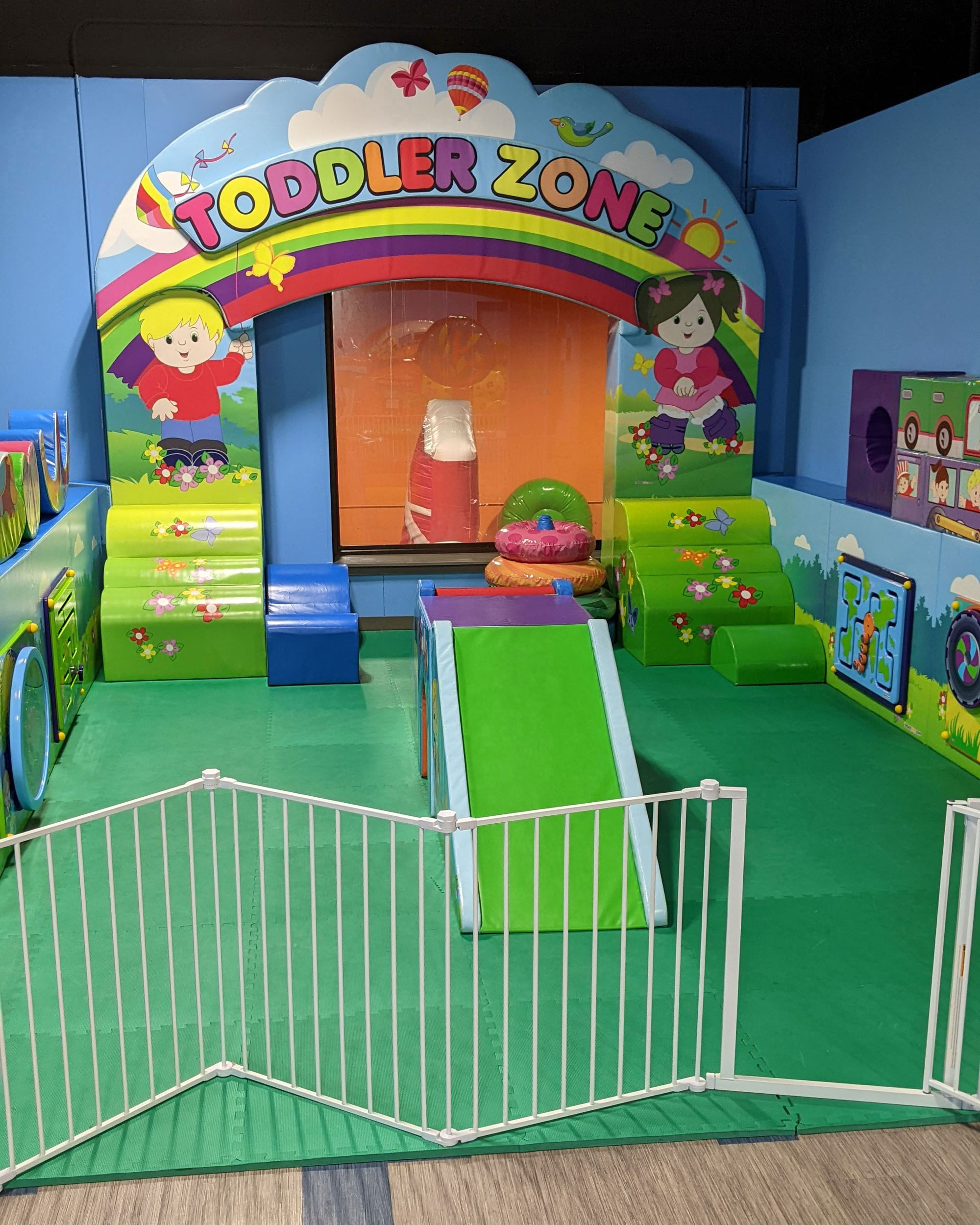 Bouncyland is a Family Activity Entertainment Center For Kids & Children in Muncie, Indiana! Features 15 bounce houses, toddler zone play area, arcade, birthday party hosting, My Plushy Pals where you can create your own stuffed animal, and concessions & dining! There's so many fun things for kids & children to do at Bouncyland in Muncie!